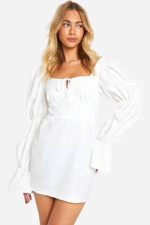 Boohoo Womens Puff Sleeve Mini Dress - - Size 18 UK