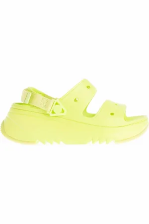 Crocs Womens Hiker Xscape Sandals in Lime - Rubber - Size UK 5-6