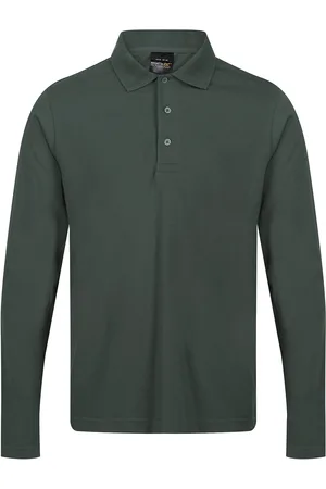 Regatta Mens Pro Long-Sleeved Polo Shirt (Dark ) - Size 4XL