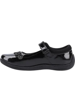 Hush Puppies Girls Christina Leather School Shoes ( Patent) - Size UK 3 Infant