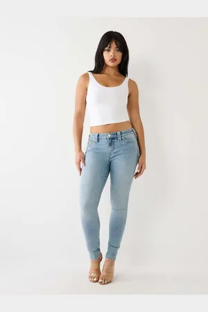 True Religion Womens Jennie Mid Rise Curvy Skinny in Peak Spot - - Size 26 (Waist)
