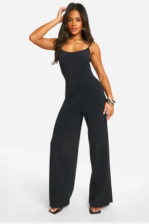 Boohoo Womens Premium Strappy Matt Slinky Jumpsuit - - Size 16 UK