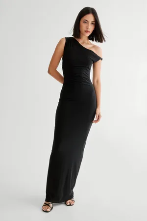 NASTY GAL Womens Slinky Off Shoulder Maxi Dress - - Size Large