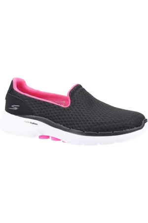Skechers Womens Go Walk 6 Big Splash Lightweight Trainers - Rubber - Size UK 7