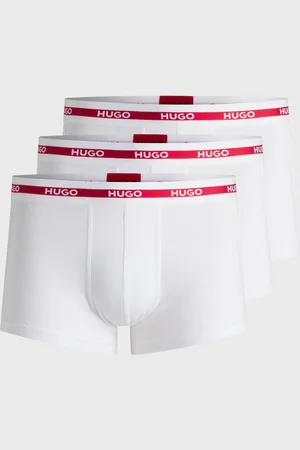HUGO BOSS Mens Planet 3-Pack Stretch-Cotton Logo Waistband Trunks NOS - - Size Small