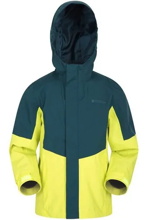 Mountain Warehouse Childrens Unisex Childrens/Kids Meteor Waterproof Jacket (Lime) - - Size 5-6Y