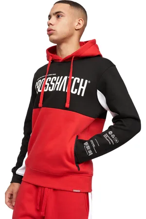 Crosshatch Mens Compounds Hoodie ( /Red) - Size Small