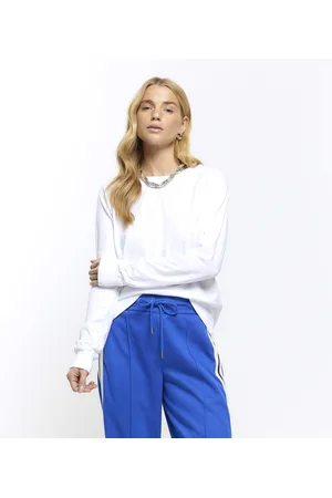 River Island Womens Top Crew Neck Long Sleeve - Size 6 UK