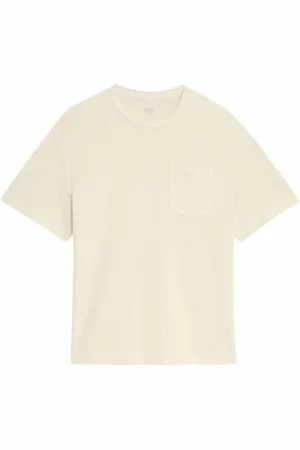 Marks & Spencer Mens White V Neck Button Top - Cotton - Size 4XL