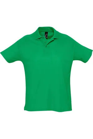 Sols Mens Summer II Pique Short Sleeve Polo Shirt (Kelly ) Cotton - Size Small