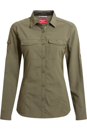 Craghoppers Womens/Ladies Adventure III Nosilife Long-Sleeved Shirt (Wild Olive) - - Size 10 UK
