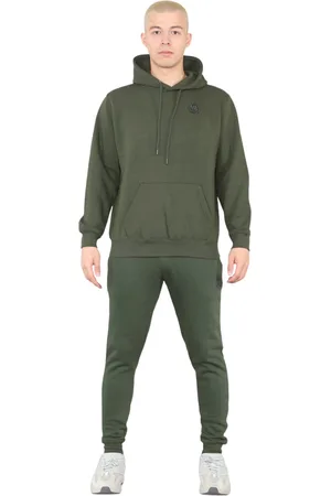 MYT Mens Pullover Hooded Tracksuit in Fleece - Size Large