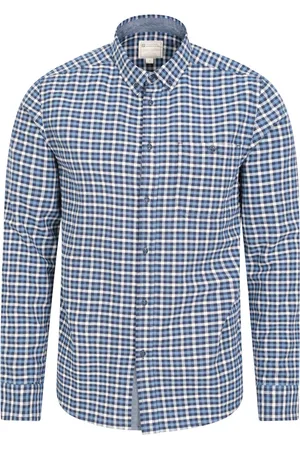 Mountain Warehouse Mens Driftwood Checked Organic Shirt - Size Small