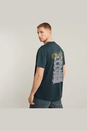 G-Star Mens G-Star RAW Scaffolding Back Graphic T-Shirt - Cotton - Size X-Small