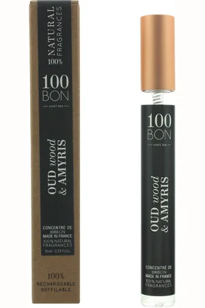 100BON Unisex Oud Wood & Amyris Concentre Eau de Parfum Spray 10ml Refillable - - One Size