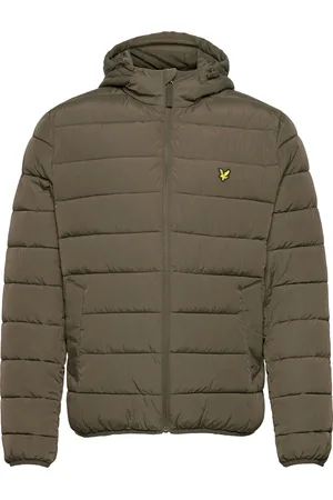 Lyle & Scott Mens Lightweight Puffer Jacket in Olive - - Size Medium