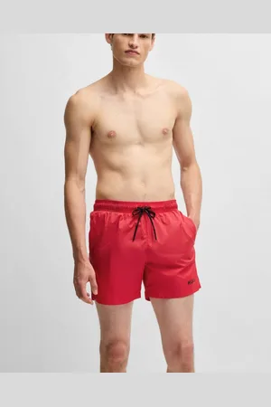 HUGO BOSS HAITI Mens Quick-Drying Swim Shorts In Recycled Fabric With Logo NOS - - Size Large