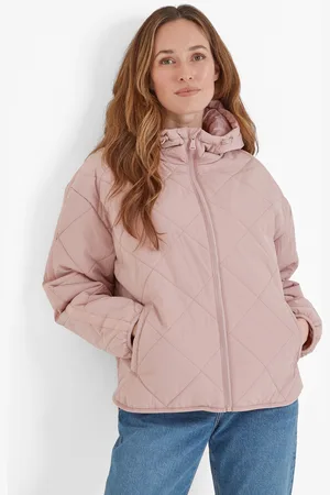 Tog 24 Orford Womens Hooded Packaway Padded Jacket - Faded Polyamide - Size 20 UK