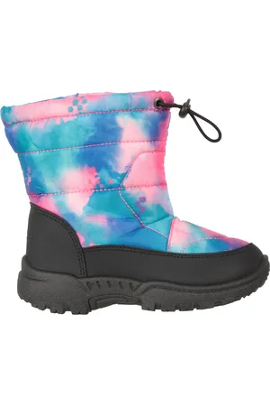 Mountain Warehouse Childrens Unisex Toddler Caribou Adaptive Tie Dye Snow Boots (Pale ) - Size UK 8 Infant