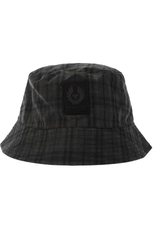 Belstaff Mens Accessories Bucket Hat in Charcoal - Cotton - One Size