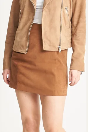 Barneys Originals Womens Goat Suede Mini Skirt - Size 14 UK