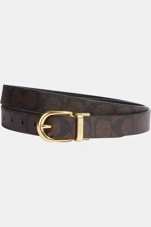 Coach Womens 25mm Cut to Size Classic Signature PVC Belt - - One Size