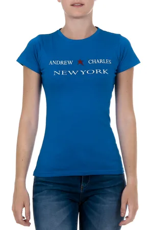 Andrew Charles By Andy Hilfiger Womens T-Shirt Short Sleeves Round Neck TARANA - Size X-Small
