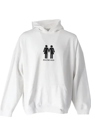 Balenciaga Mens Pride Series Oversized Hoodie in Cotton - Size Small