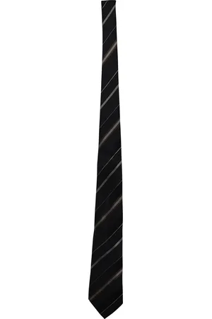 Emporio Armani Pre-owned Mens Giorgio Striped Tie in Multicolor Silk - - One Size