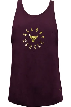 Under Armour The Rock All Day Hustle Strappy Tank Top Womens Vest 1345547 600 - Textile - Size Small