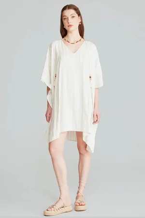 Gusto Womens Striped Linen Blend Kimono - - Size Small/Medium