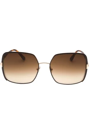 Tom Ford Womens Gradient Lens Shiny Dark Sunglasses - One Size
