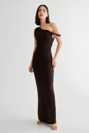NASTY GAL Womens Slinky Off Shoulder Maxi Dress - - Size X-Small
