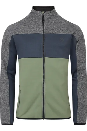 Dare 2B Mens Venture Fleece Jacket (Charcoal Grey/Black Marl/Olivine Green) - - Size 2XL