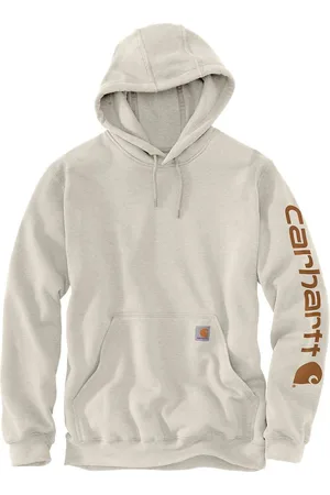 Carhartt Mens Polycotton Stretchable Sleeve Logo Hooded Sweatshirt Top - - Size 2XL
