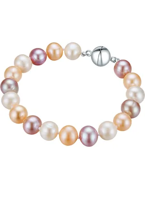 Valero Pearls Womens Female Fresh Water Cultured Pearl(s) Bracelet - Sterling Silver - Size 22 cm