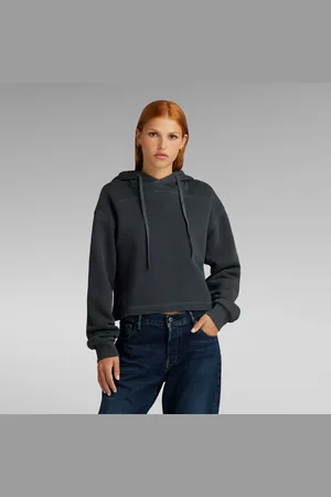 G-Star Womens G-Star RAW Overdyed Loose Hooded Sweater - Cotton - Size Small