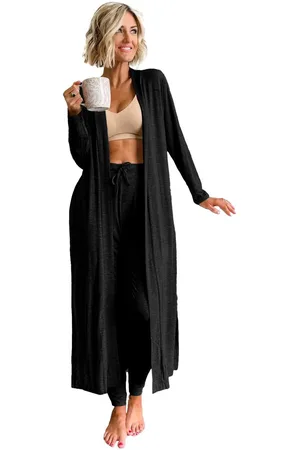 Azura Exchange WoMens Lounge Set with Long Cardigan Soft and Comfortable Pajama Set for Women - Size Large