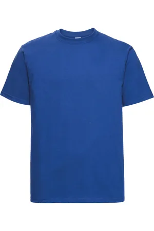 Russell Athletic Europe Mens Classic Heavyweight Ringspun Short Sleeve T-Shirt (Bright Royal) - Cotton - Size Small