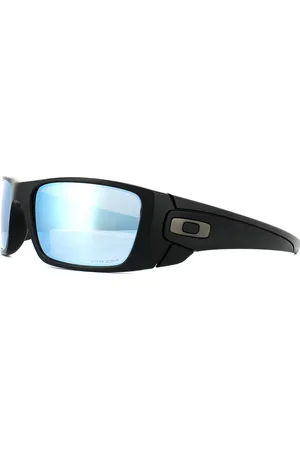 Oakley Wrap Mens Matt Prizm Deep Water Polarized Sunglasses - One Size