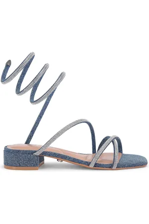 Carvela Womens Spiral Block Sandals - material_Fabric - Size UK 6