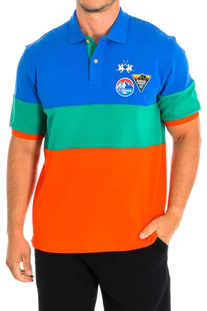 La Martina Mens Short Sleeve Polo TMP318-JS303 man - Cotton - Size Large