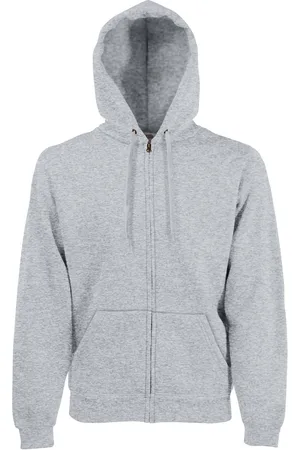 Fruit Of The Loom Mens Premium 70/30 Hooded Zip-Up Sweatshirt / Hoodie (Heather ) - Size Large