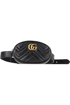 Gucci Pre-owned Womens Matelasse GG Marmont Belt Bag in Leather - One Size