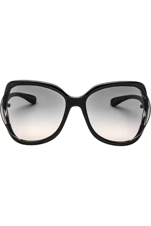 Tom Ford Womens Gradient Smoke Lens Shiny Sunglasses - One Size