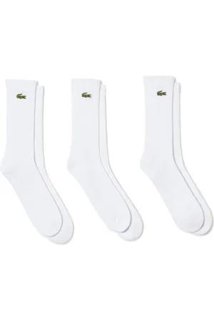 Lacoste 3 Pack Mens Crew Socks - Cotton - Size UK 6-9