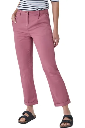 Roman Womens Cotton Blend Washed Chino Trousers - - Size 18 UK