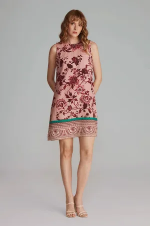 Gusto Womens Printed Sleeveless Dress - - Size Small