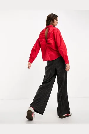 Noisy May Womens shirt with back cutout in - Size X-Small