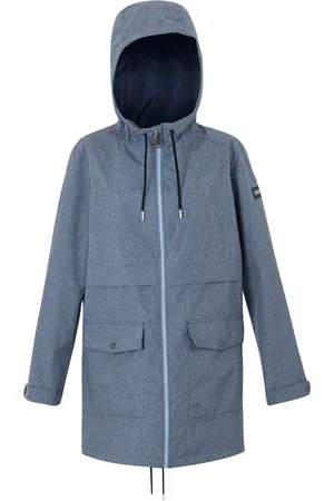 Regatta Womens/Ladies Navaeh Contrast Zip Waterproof Jacket (Chambray/Dark Denim) - - Size 16 UK